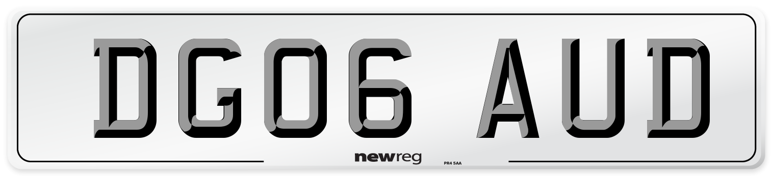 DG06 AUD Number Plate from New Reg